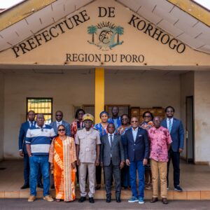 Visite du Comité de Gestion du FDFP dans l’antenne régionale de Korhogo : La délégation présente ses civilités aux autorités locales