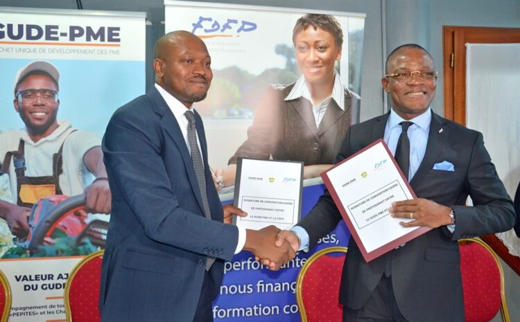  Signature d’une convention cadre de partenariat entre le FDFP et le GUDE-PME