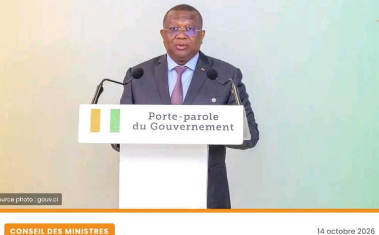  Conseil des Ministres du 14 octobre 2026 | 124,3 Milliards FCFA pour le développement des compétences : Le FDFP au cœur de ce projet de grande envergure
