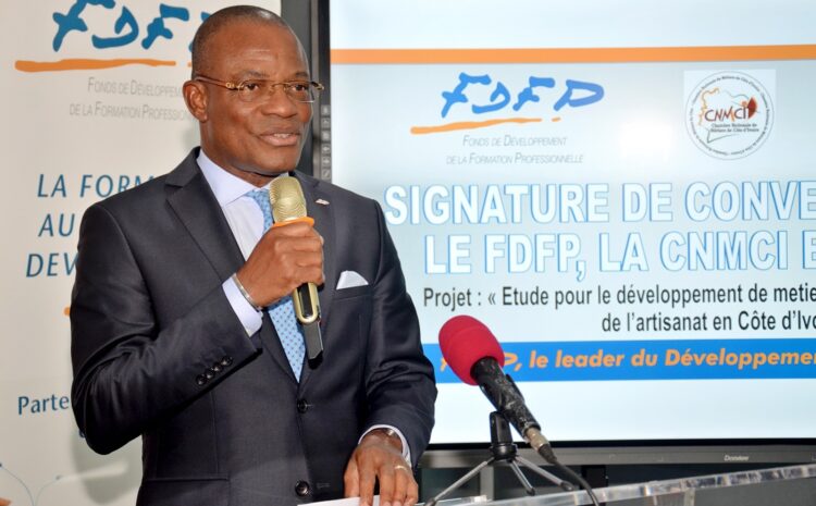  Signature d’une convention entre le FDFP, la CNM-CI et l’AGEFOP